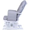 Fauteuil d'allaitement en hêtre Canva gris et repose pieds Childhome Produit 8