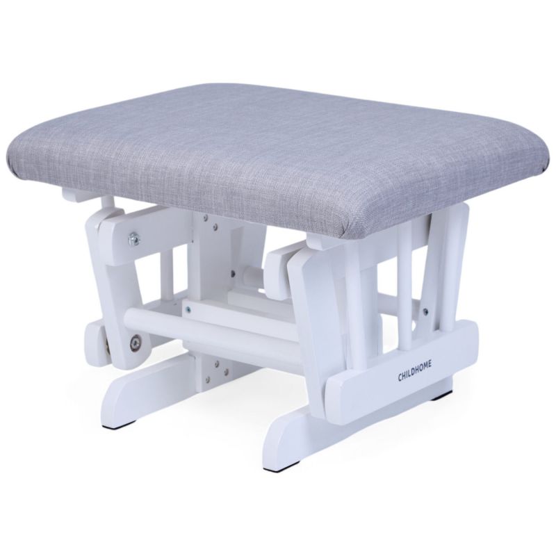 Fauteuil d'allaitement en hêtre Canva gris et repose pieds Childhome Produit 5