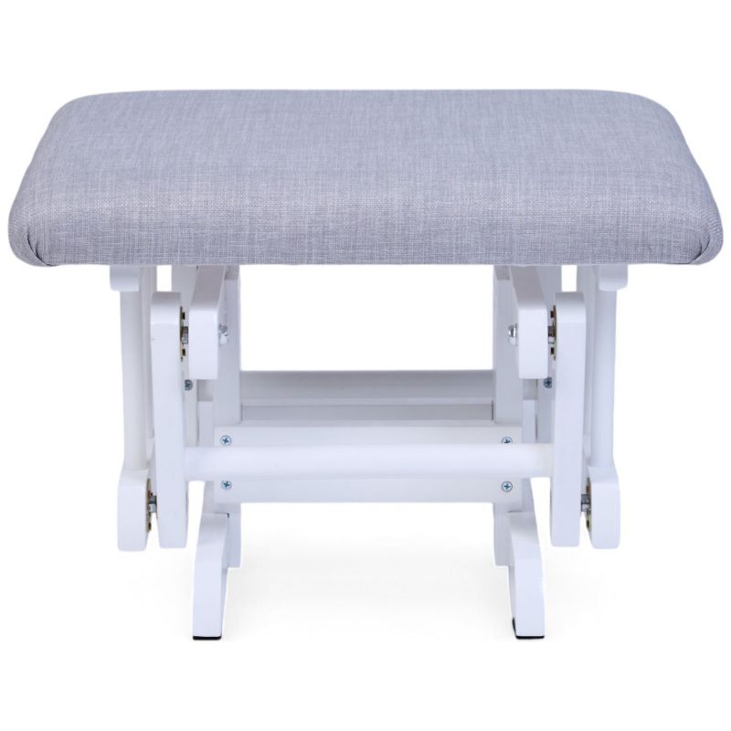 Fauteuil d'allaitement en hêtre Canva gris et repose pieds Childhome Produit 7