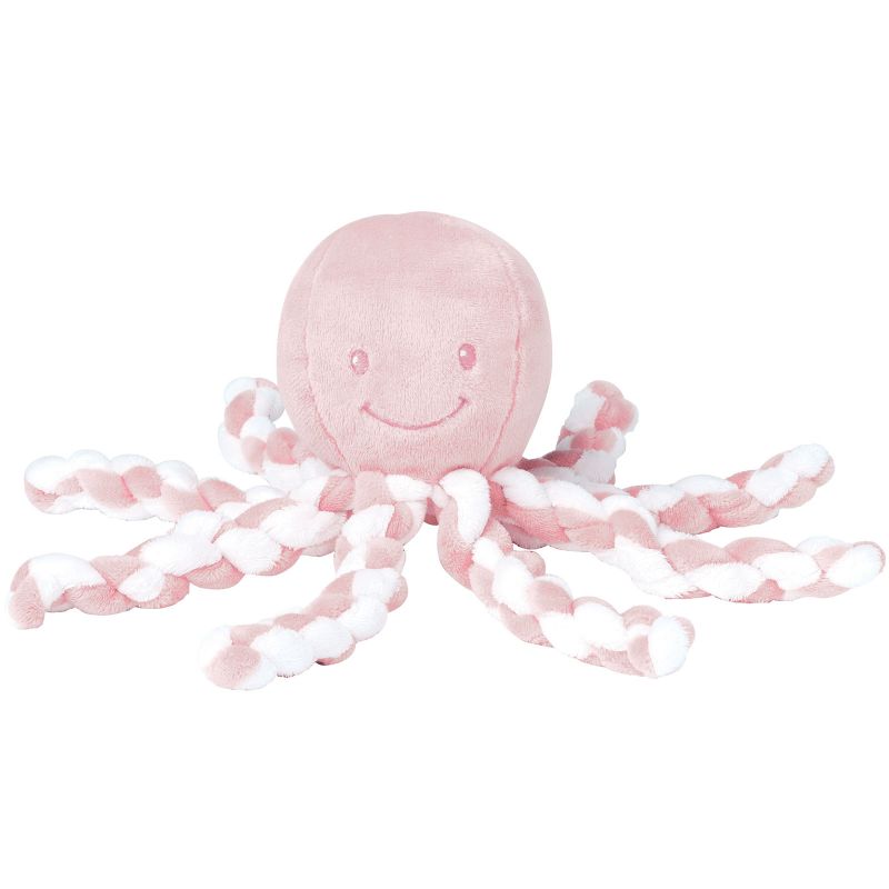 Peluche pieuvre Lapidou rose et blanc (23 cm) Nattou