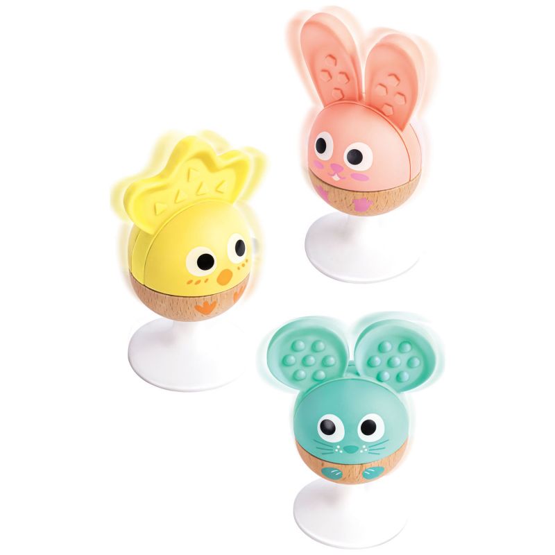 Lot de 3 hochets à ventouse Animaux Hape Produit 1