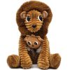 Peluche Graou le lion papa et bébé Cassonade (27 cm) Les Déglingos Produit 7