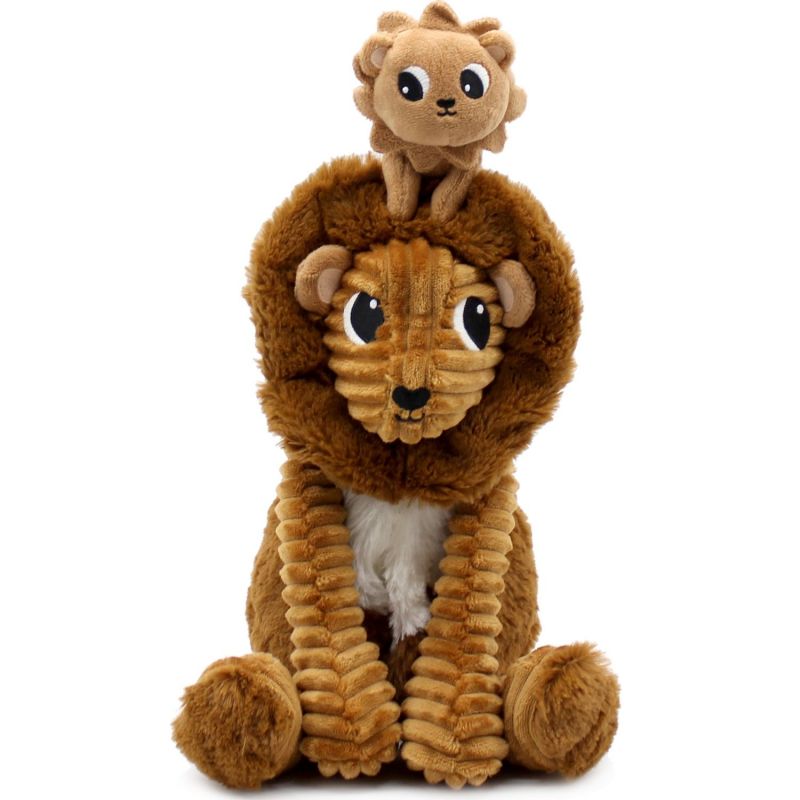 Peluche Graou le lion papa et bébé Cassonade (27 cm) Les Déglingos Produit 6