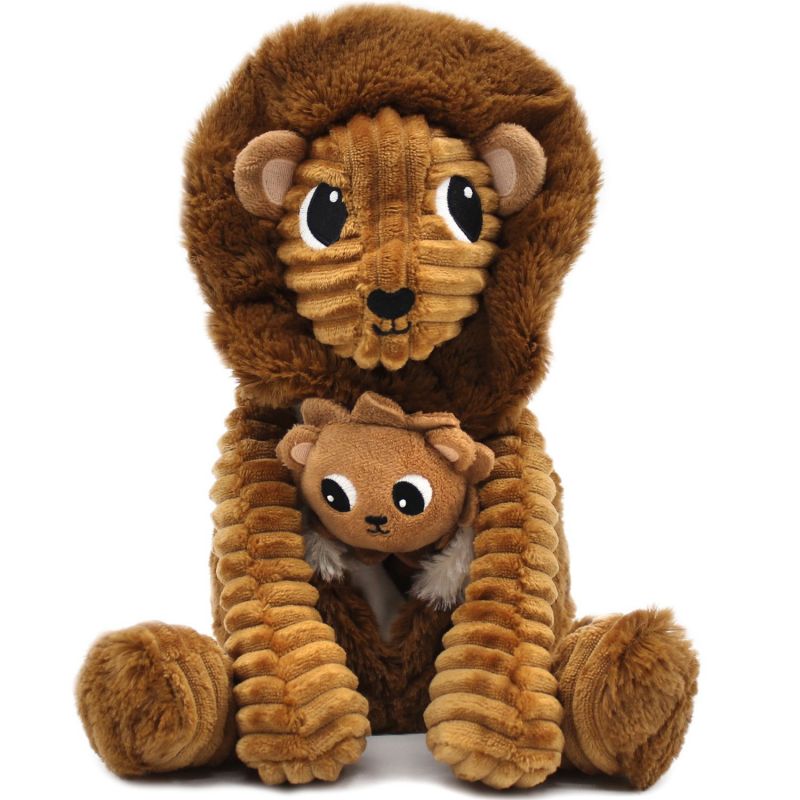 Peluche Graou le lion papa et bébé Cassonade (27 cm) Les Déglingos Produit 7