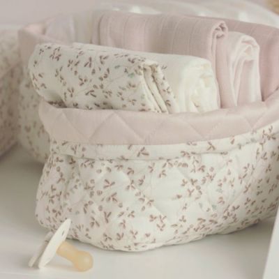 Lot de 2 paniers de toilette Lierre - Amande