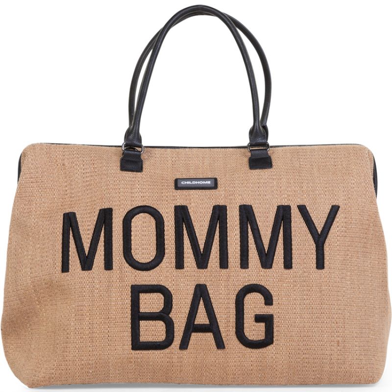Sac à langer Mommy bag raffia Childhome