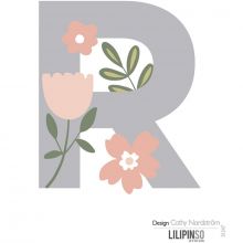 Lettre adhésive Bloom R  par Lilipinso