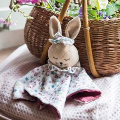 Doudou plat Lapin Garden