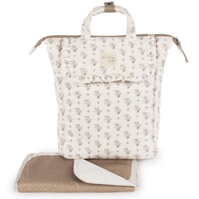 Sac à dos à langer Botton Fleurs