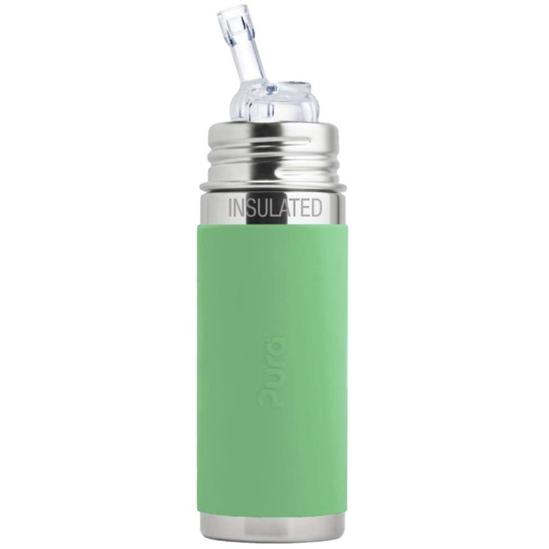 Gourde isotherme à paille antifuite Moss (260 ml) Pura
