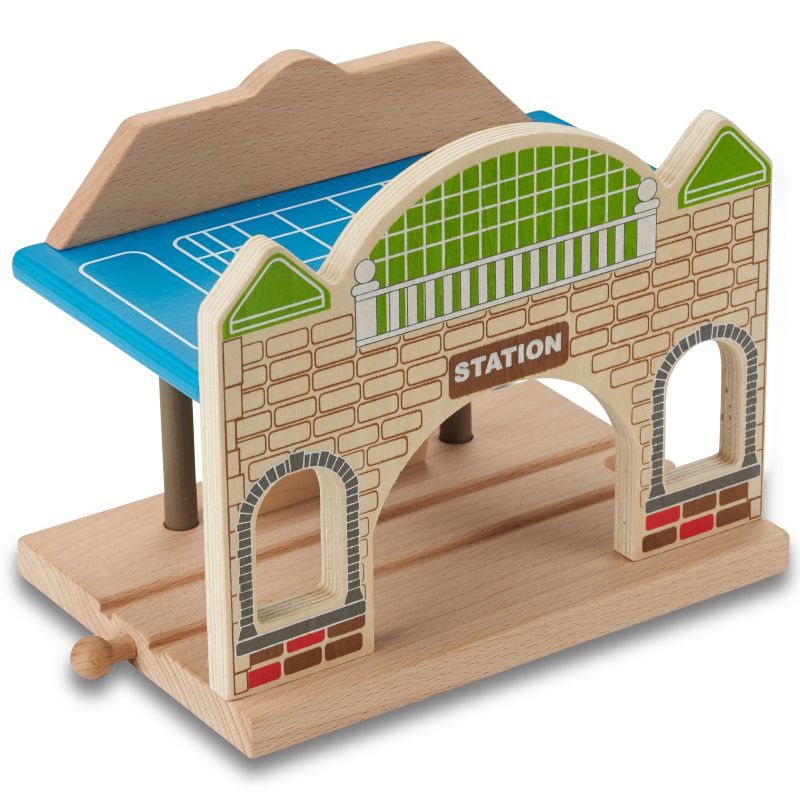 Gare ferroviaire en bois EverEarth