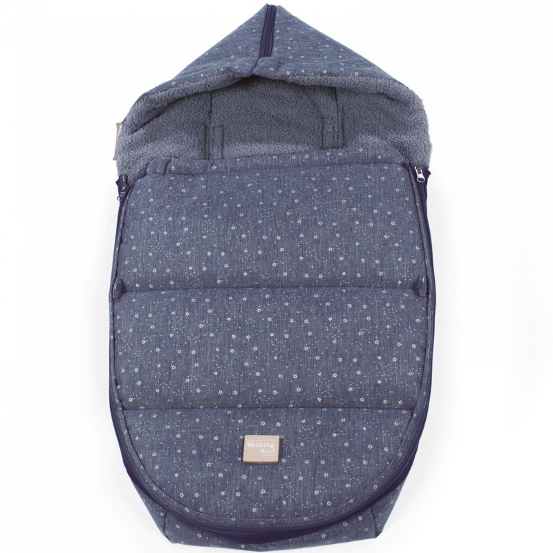 Chancelière pour nacelle et siège auto groupe 0 Dreamer bleue (80 cm) Walking Mum