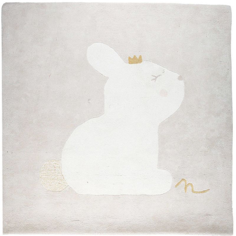 Tapis carré en coton bio Lina & Joy (120 x 120 cm) Noukie's