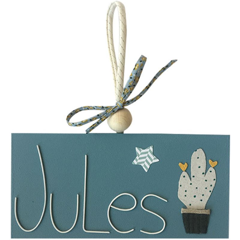 Plaque de porte cactus (personnalisable) Marie-Laure Créations