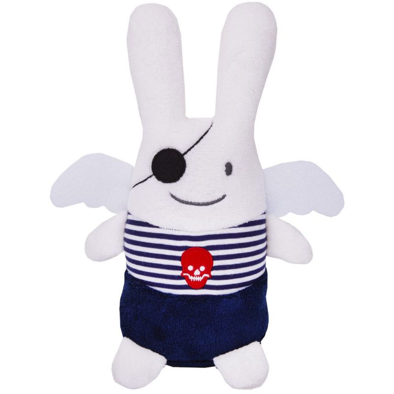 Peluche Ange Lapin pirate marinière (26 cm) Trousselier