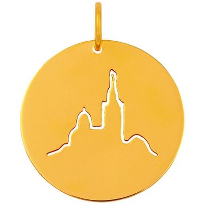 Médaille Notre-Dame de la Garde (or jaune 18 carats) Maison La Couronne