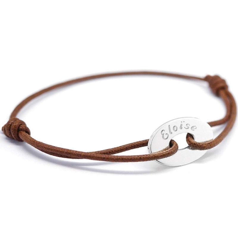 Bracelet cordon Le Dandy (argent 925°) Petits trésors