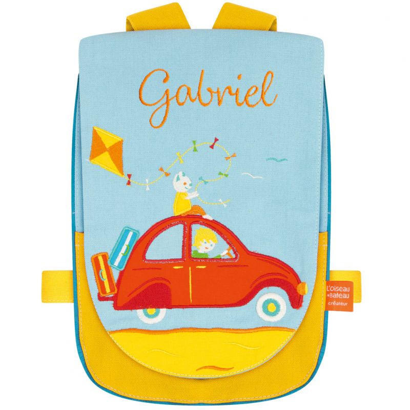 Sac à dos bébé voiture Deudeuche (personnalisable) L'oiseau bateau