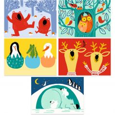 Cartes à gratter pour les petits Animaux à découvrir