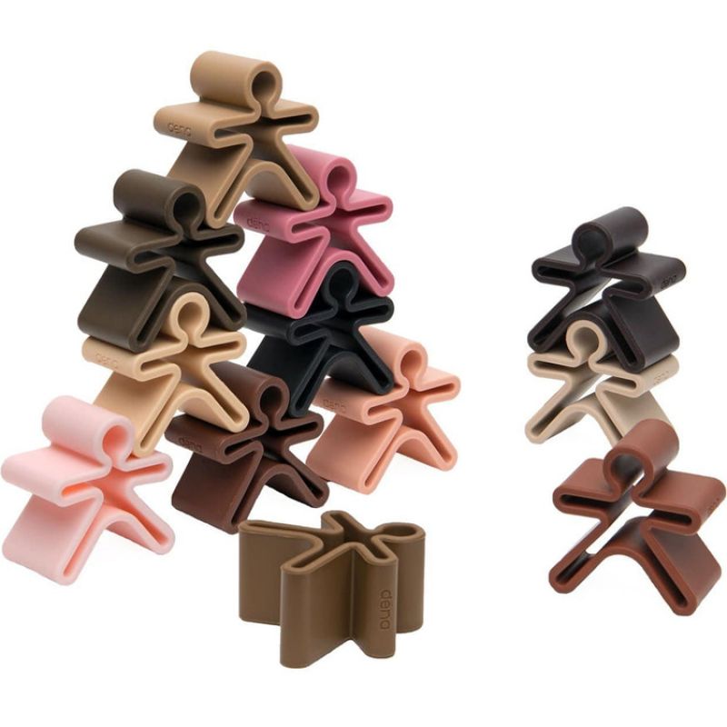Lot de 12 personnages en silicone Diversity Dëna