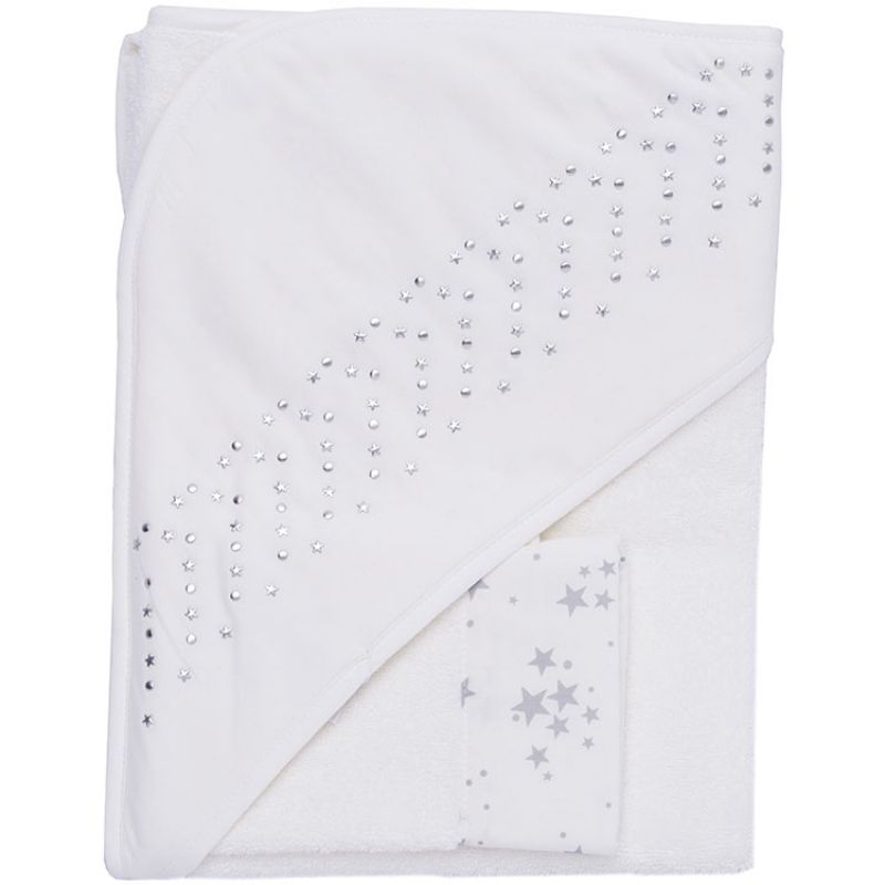 Cape de bain + gant de toilette étoiles Constellation Maison Nougatine