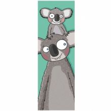 Tableau tête de koalas (20 x 60 cm)  par Série-Golo