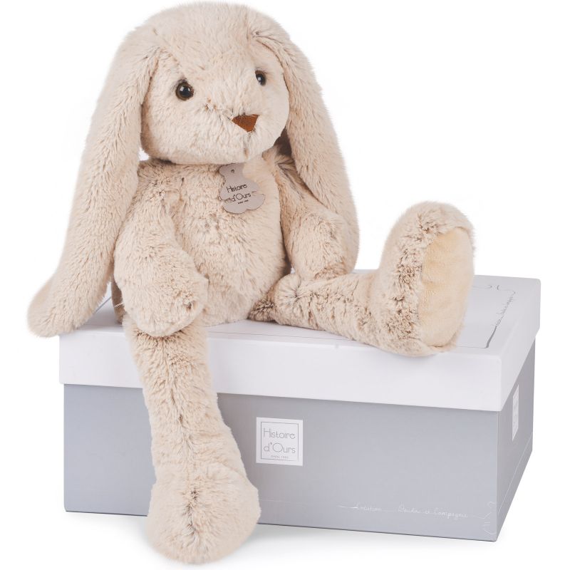 Coffret peluche Lapin Copains calins beige (50 cm) Histoire d'Ours Produit 1 grande taille