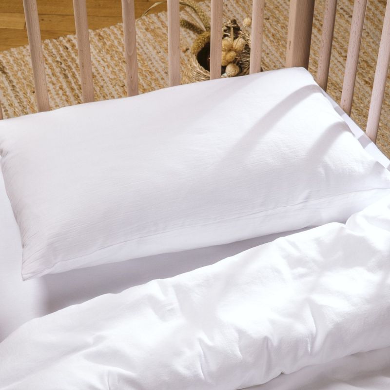 Taie d'oreiller pur coton Blanc (40 x 60 cm) Kadolis Ambiance 2