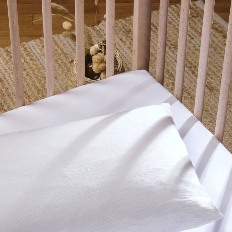 Taie d'oreiller pur coton Blanc (40 x 60 cm) Kadolis Ambiance 4