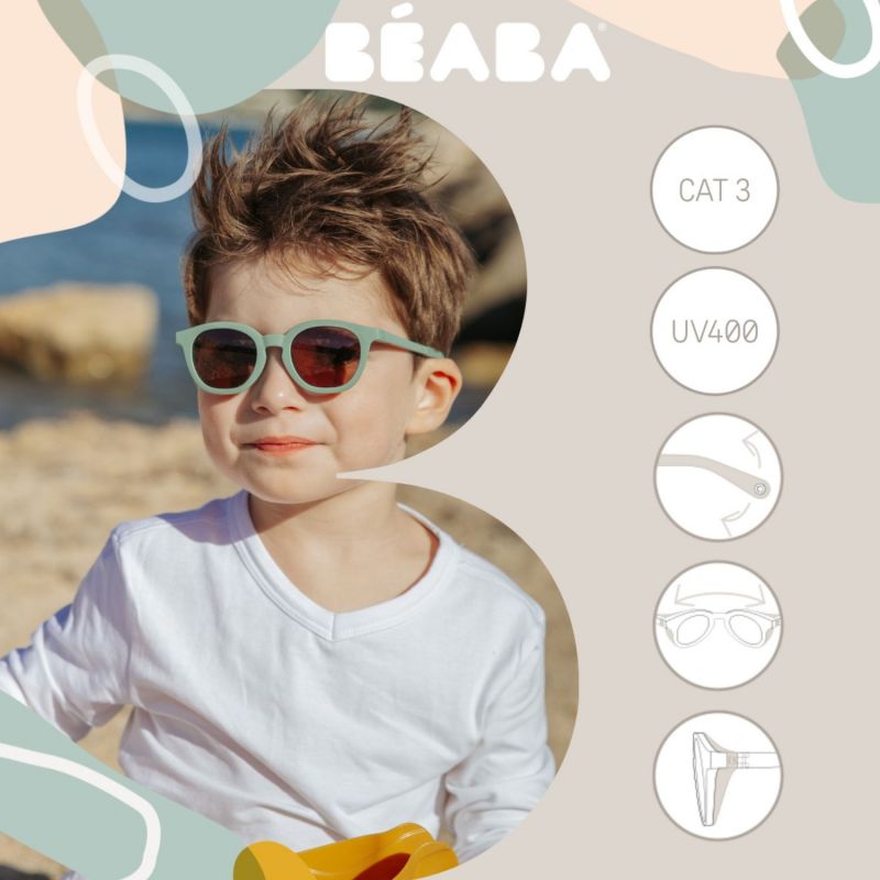 Lunettes de soleil Square Vert sauge (4-6 ans) Béaba Ambiance 4