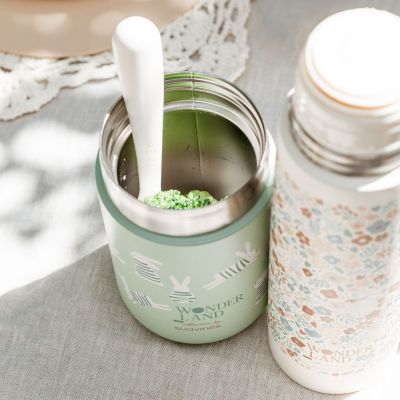 Pot isotherme Wonderland lapin vert (350 ml)