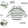 Bavoir à manches avec poche Stripes Vert Done by Deer Produit 3