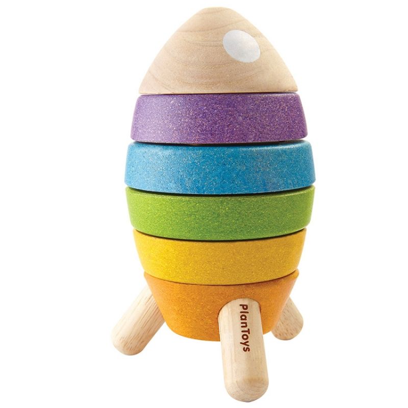 Fusée à empiler Plan Toys