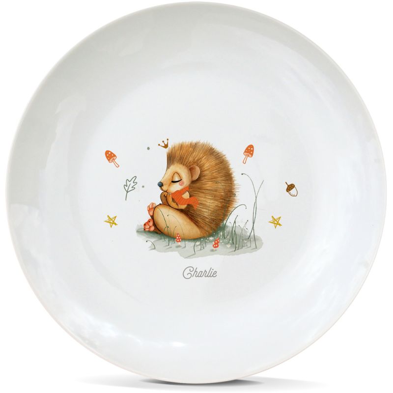Assiette en porcelaine Hérisson (personnalisable) Gaëlle Duval