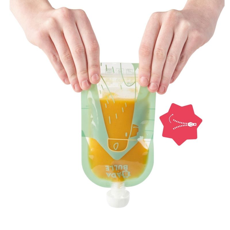 Lot de 15 gourdes réutilisables (150 ml) Badabulle Produit 3