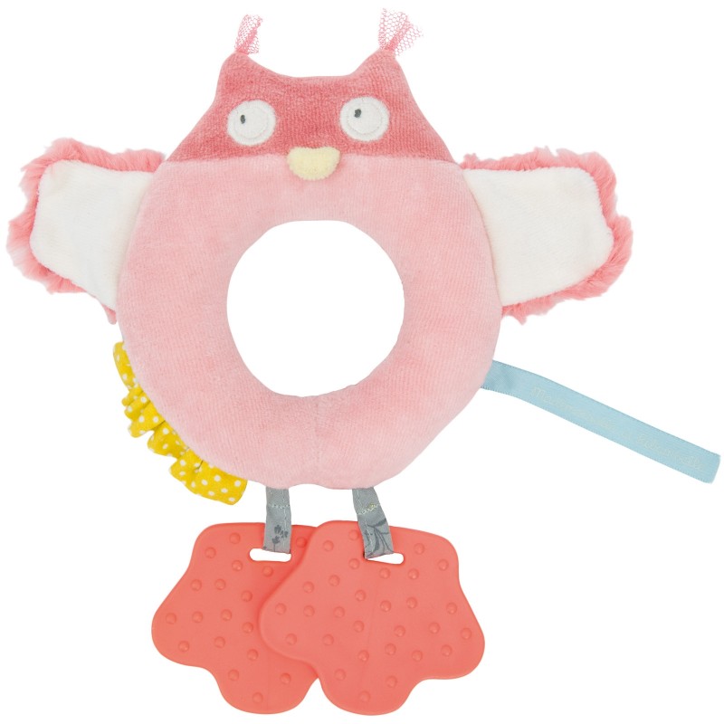 Hochet anneau chouette Mademoiselle et Ribambelle Moulin Roty
