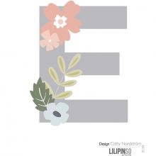 Lettre adhesive Bloom E  par Lilipinso