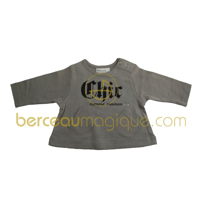 Tunique grise manches longues Chic 