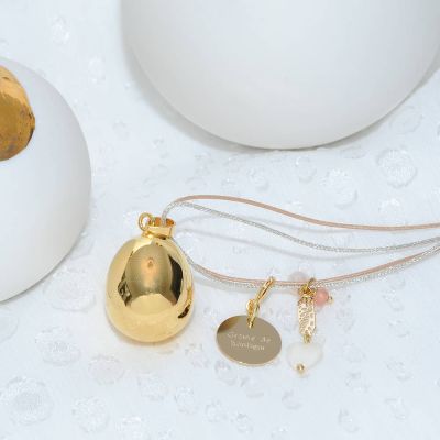 Bola de grossesse Emotion Octee personnalisable (plaqué or jaune)  par Nativee