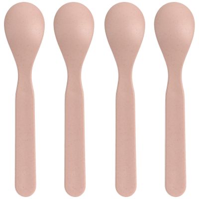 Lot de 4 cuillères en polypropylène et cellulose Tiny Team Chat