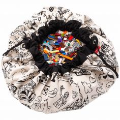 Sac à jouets 2 en 1 réversible Print Color your bag Omy Paris - Play&Go