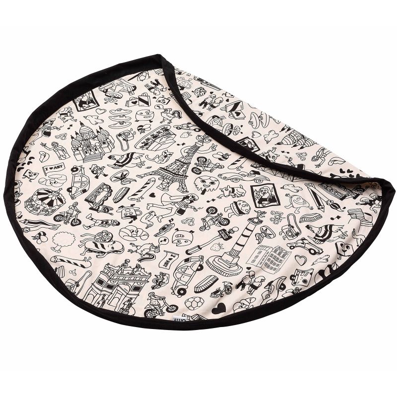 Sac à jouets 2 en 1 réversible Original Print Color your bag Omy Paris Play&Go Produit 6