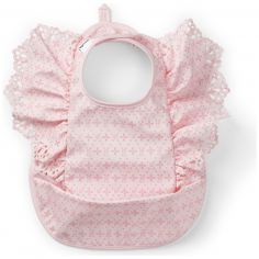 Bavoir Embroidery Anglaise Pink - Elodie Details