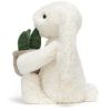 Peluche Lapin Cream avec plante (31 cm) Jellycat Produit 4