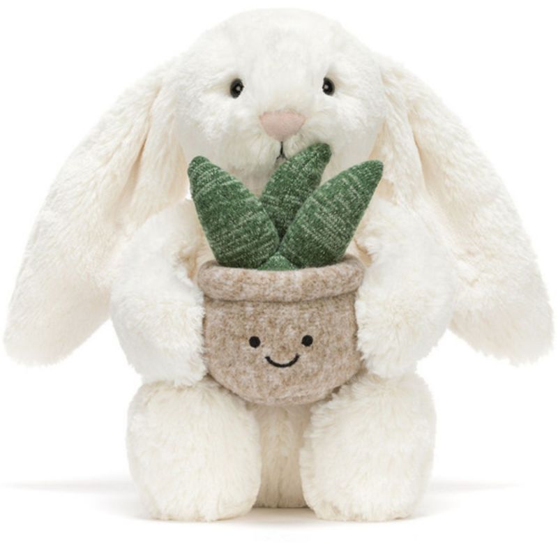 Peluche Lapin Cream avec plante (31 cm) Jellycat Produit 3