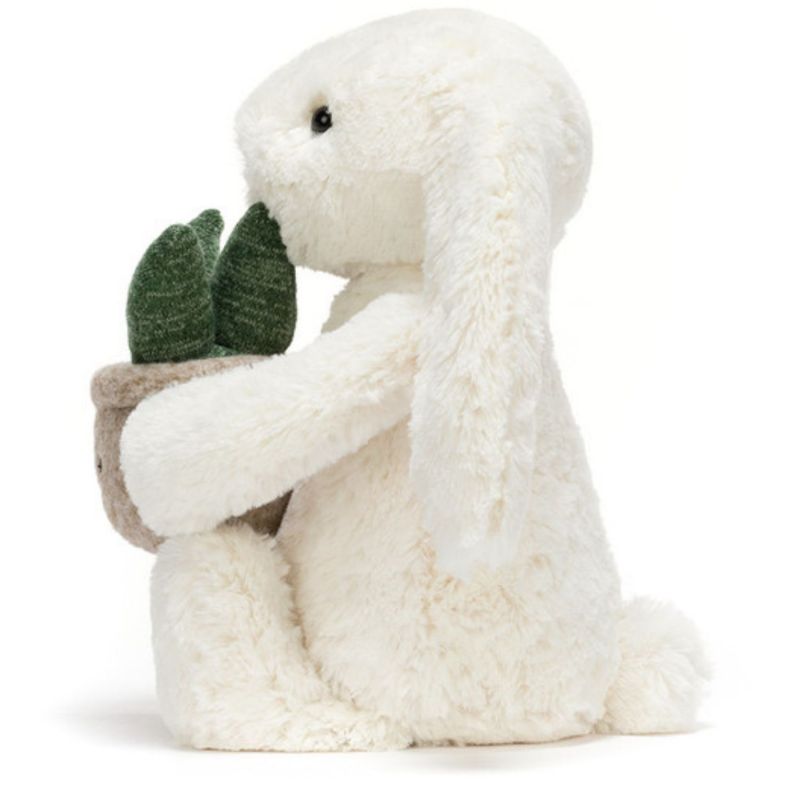 Peluche Lapin Cream avec plante (31 cm) Jellycat Produit 4