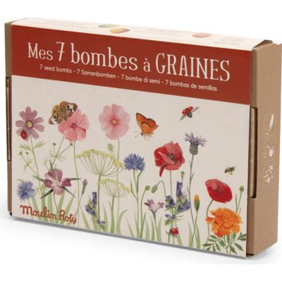 Coffret 7 bombes à graines Le jardin du Moulin