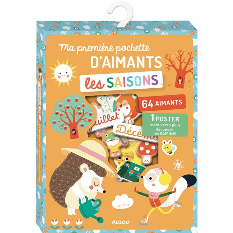 Ma première pochette d'aimants Les saisons Auzou Editions