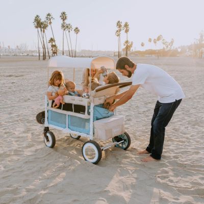 Chariot de transport enfant VW4 Volkswagen Bondi Blue (4 places)