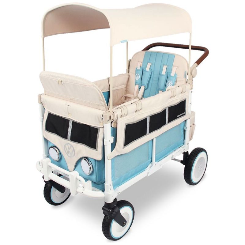 Chariot de transport enfant VW4 Volkswagen Bondi Blue (4 places) Wonderfold Produit 1
